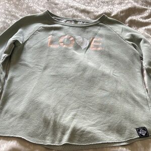 M22 Mint Green Love Michigan Graphic Sweatshirt